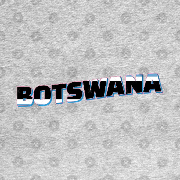 Botswana Vintage style retro souvenir by DesignerPropo